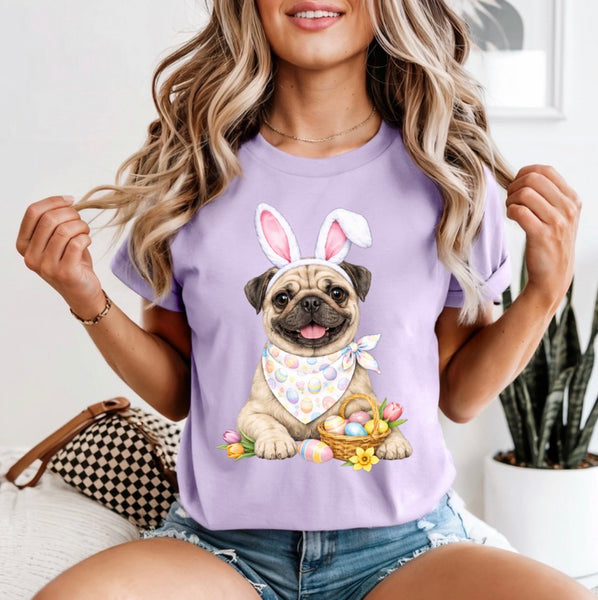 Easter Dogs comfort color tee