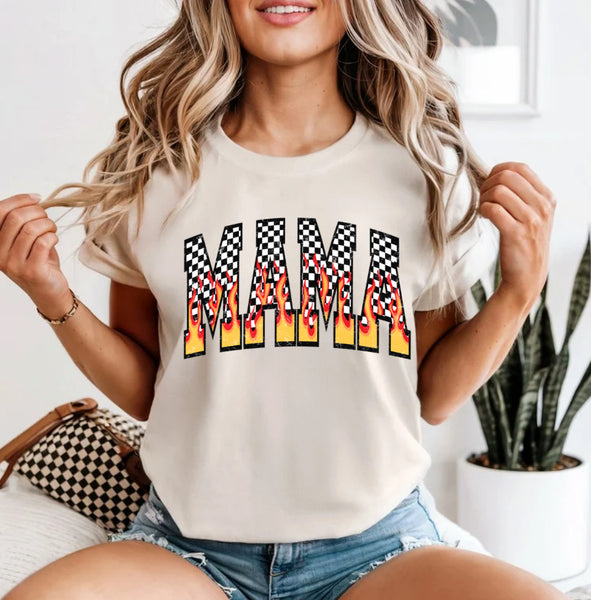 Flame checkered mama