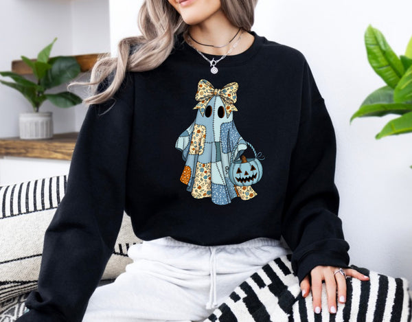 Patchwork blue ghost
