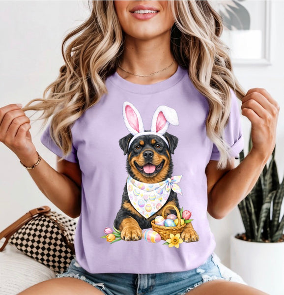 Easter Dogs comfort color tee