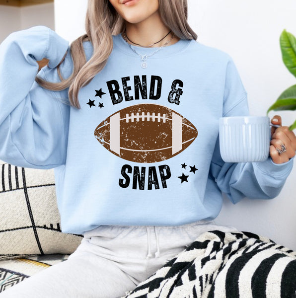 Bend and snap sweatshirt