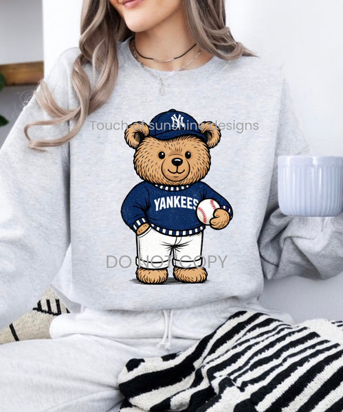 Vintage Baseball Teddy Bear tshirt