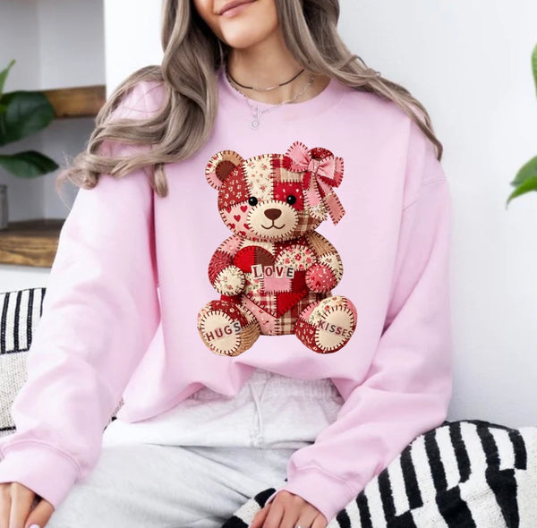 Valentine Patchwork Bear