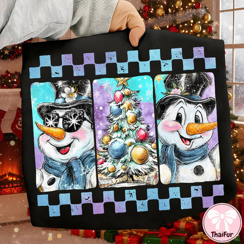 Cutie snowman comfort color tee