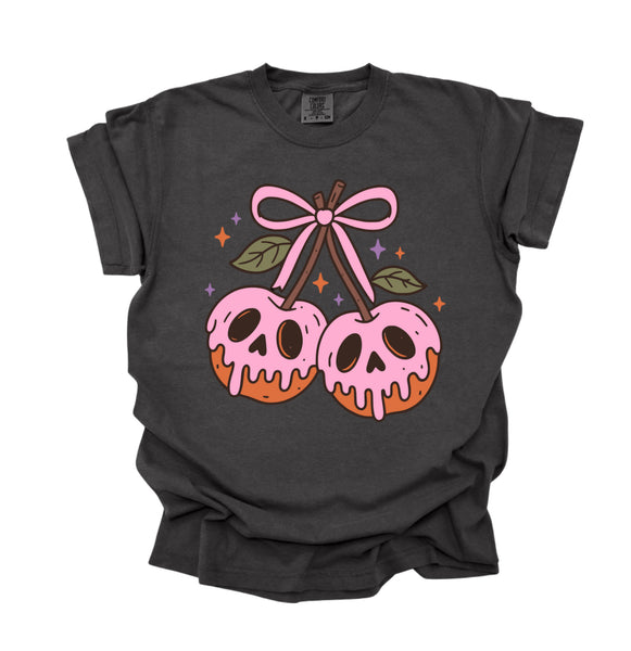 Pink spooky apples tee
