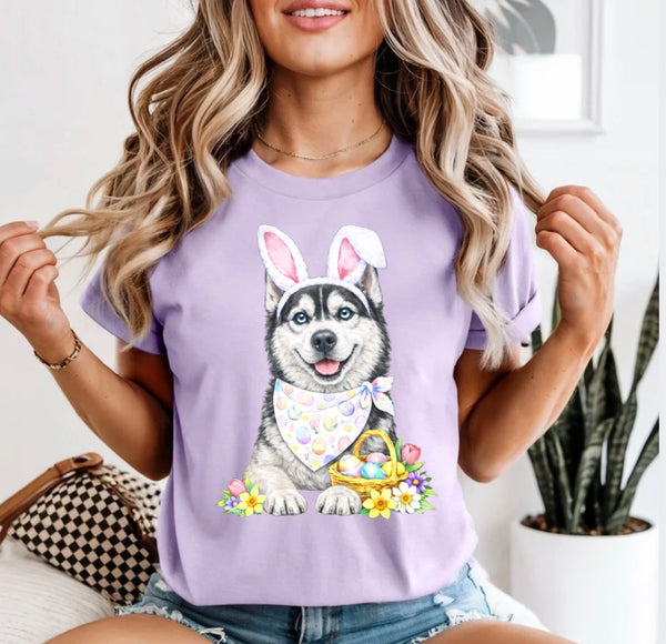 Easter Dogs comfort color tee
