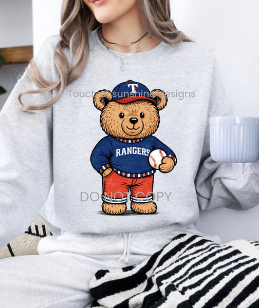 Vintage Baseball Teddy Bear tshirt