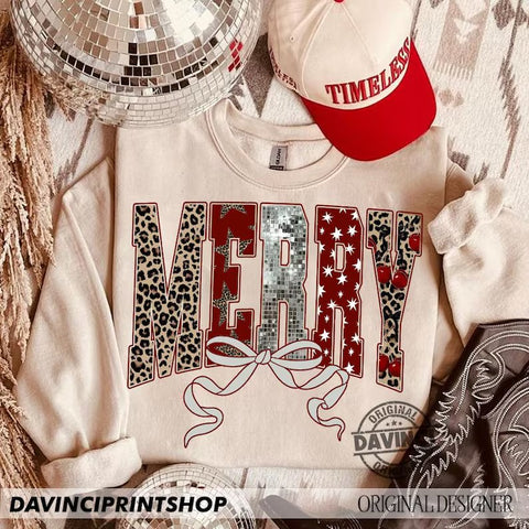 Glitter Merry Sweatshirt