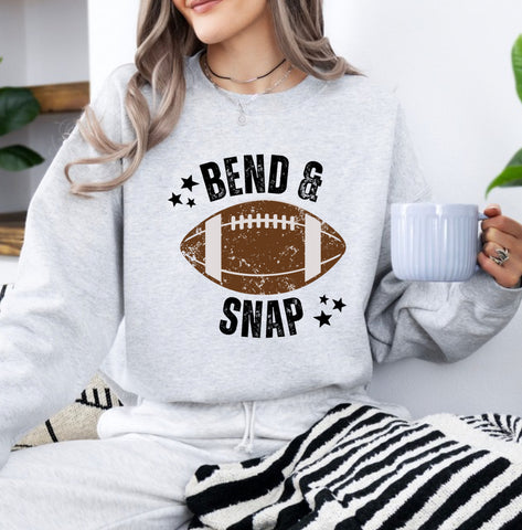 Bend and snap sweatshirt