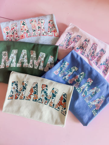 Mama floral tees