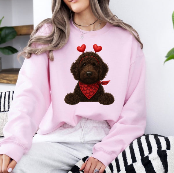 Valentine Dog sweatshirt