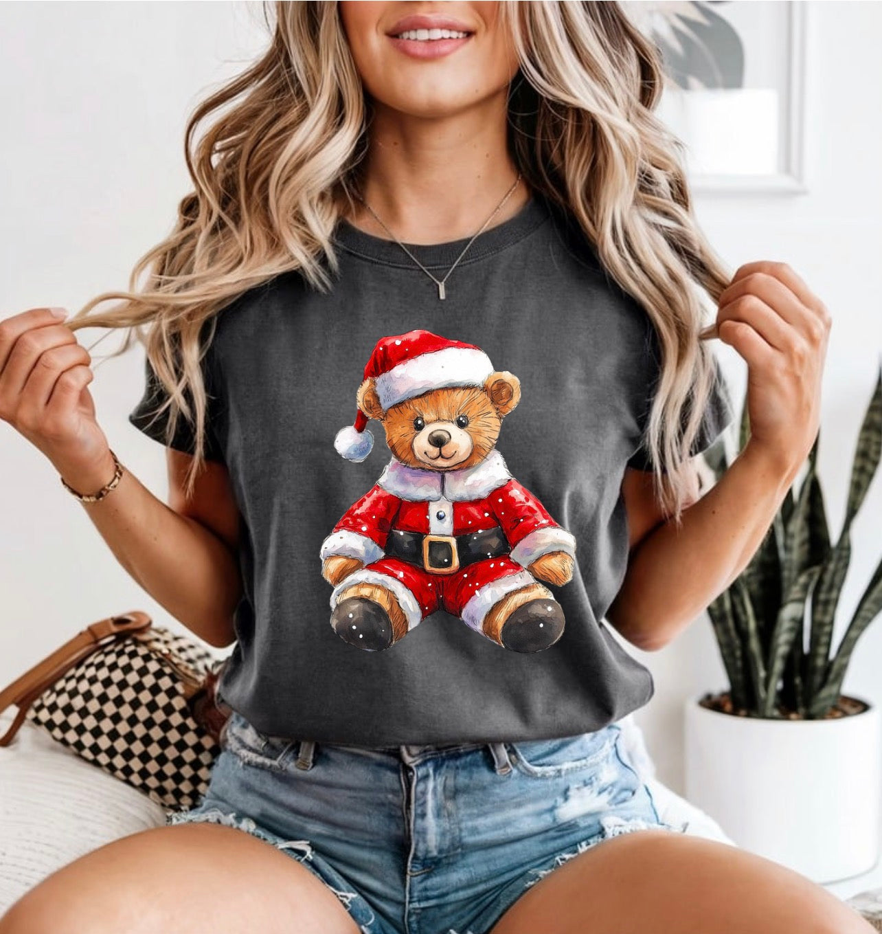 Santa teddy bear