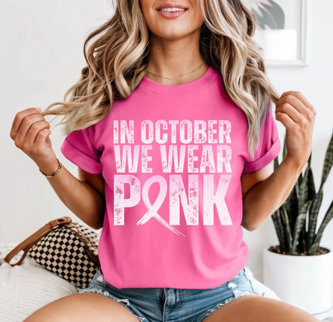In October we wear pink