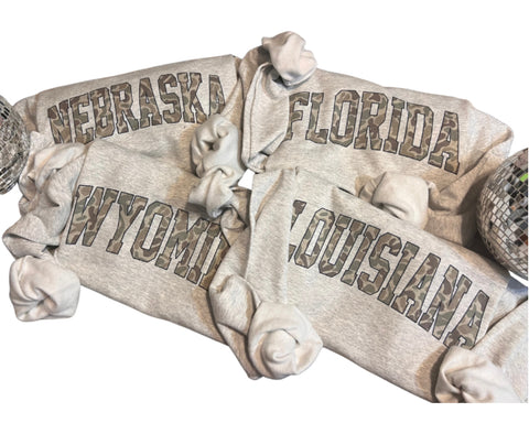 Camo state sweatshirt