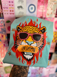 COMFORT COLORS Gucci leopard