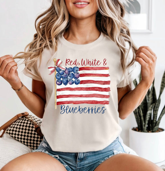 Red white and blueberries
