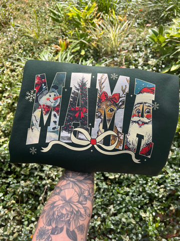 Vintage Christmas Mama sweatshirt
