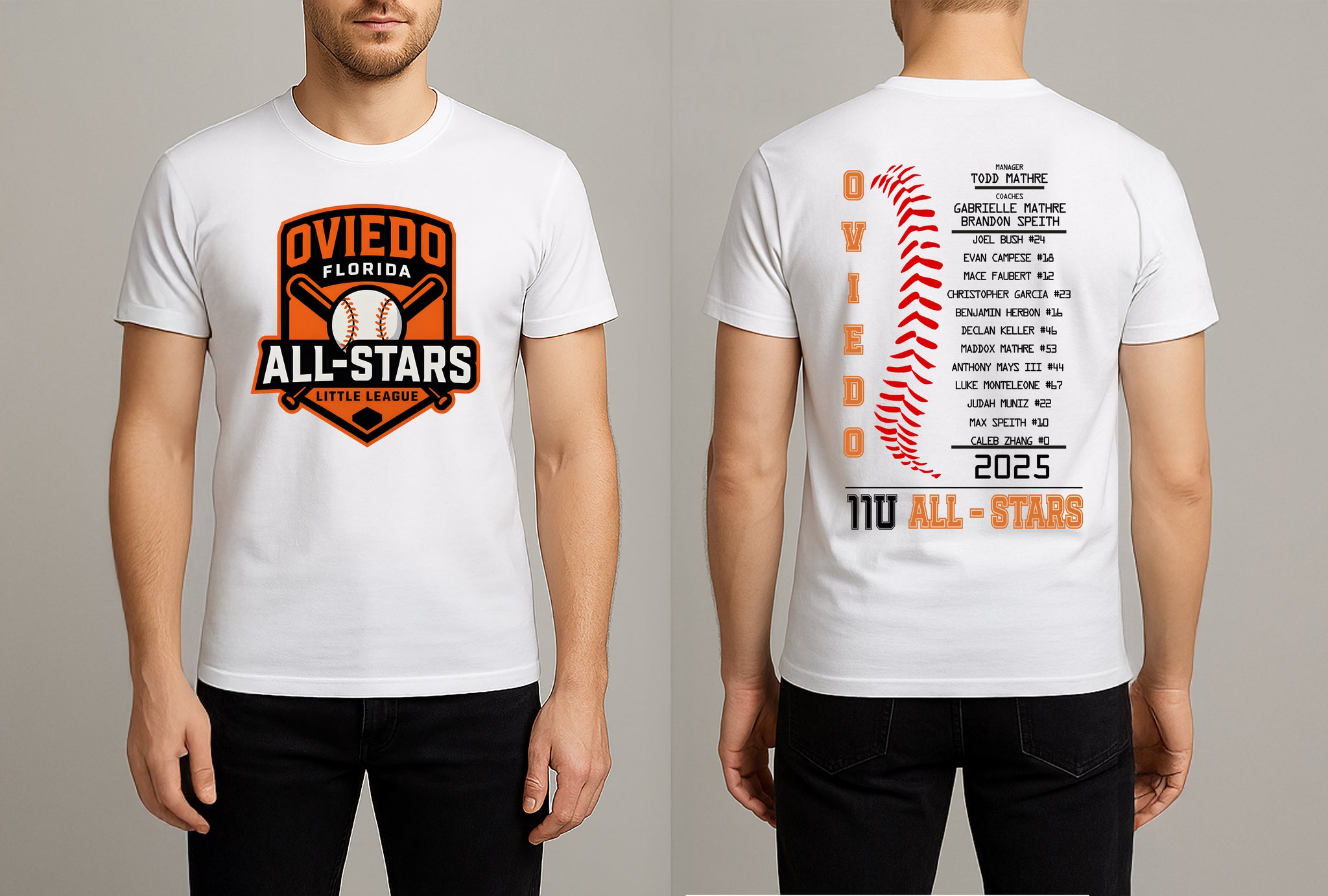 ALL STARS 11U TSHIRT (COACHES TODD/GABRIELLE/BRANDON)